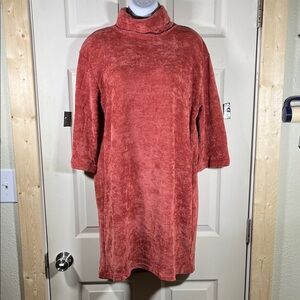Women's Rust Turtleneck Sweater